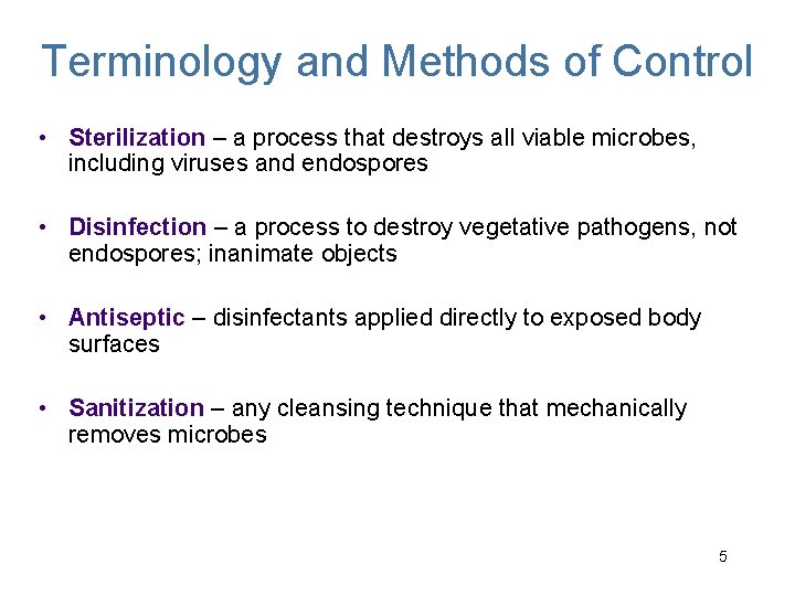 Chapter 11 Physical and Chemical Agents for Microbial