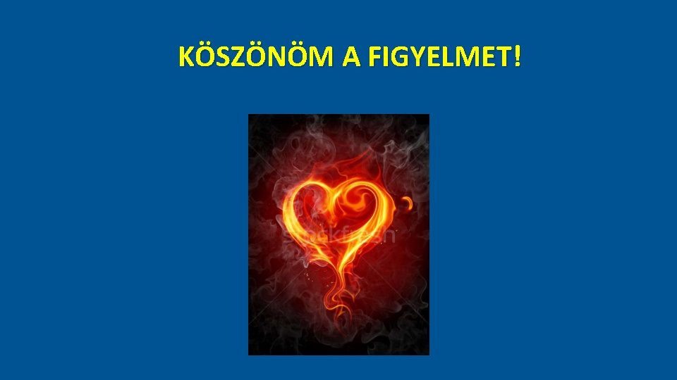 KÖSZÖNÖM A FIGYELMET! 