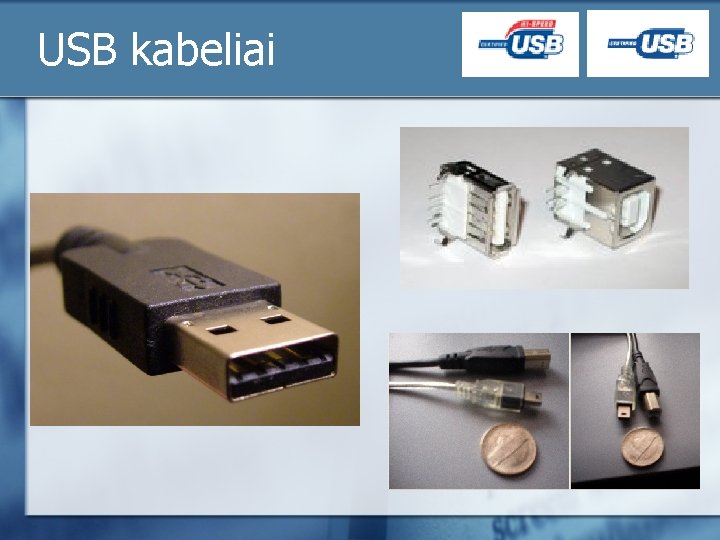 USB kabeliai 