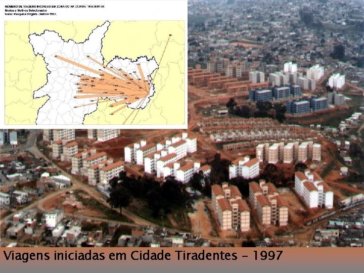 Viagens iniciadas em Cidade Tiradentes - 1997 “DESAFIOS DA GESTÃO URBANA NO BRASIL” 