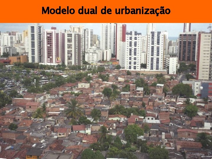 Modelo dual de urbanización urbanização “DESAFIOS DA GESTÃO URBANA NO BRASIL” 