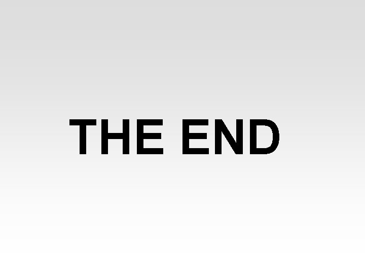 THE END 