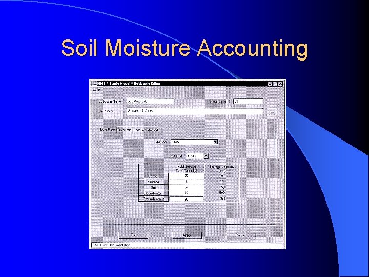 Soil Moisture Accounting 