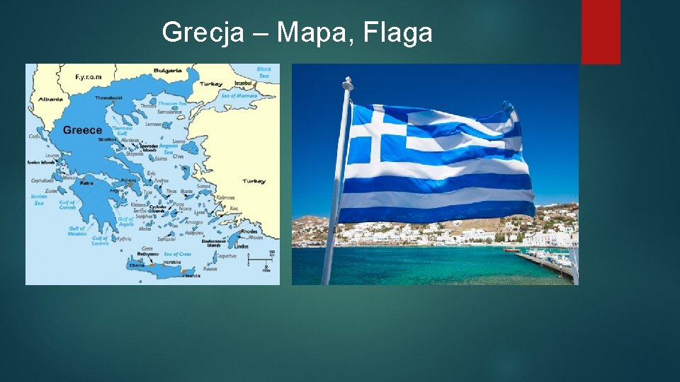 Grecja – Mapa, Flaga 