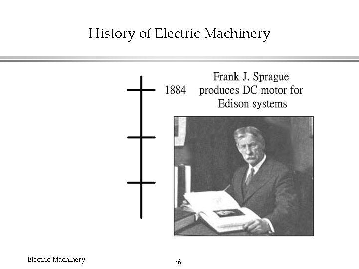 History of Electric Machinery 16 