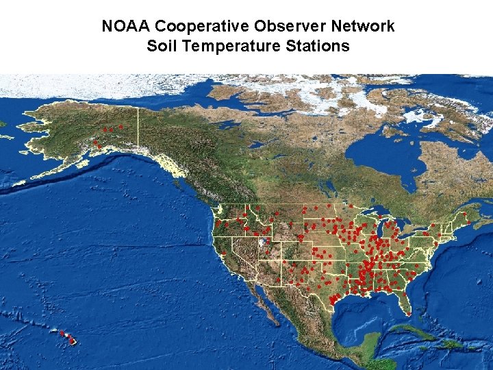 NOAA Cooperative Observer Network Soil Temperature Stations 