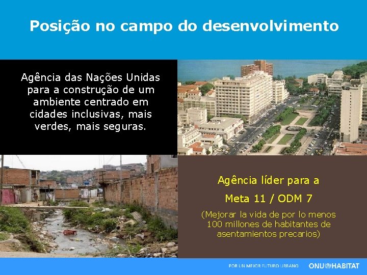 Posição no no Campo campo do do Desenvolvimento desenvolvimento Posição Agência das Nações Unidas