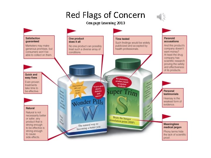 Red Flags of Concern Cengage Learning 2013 