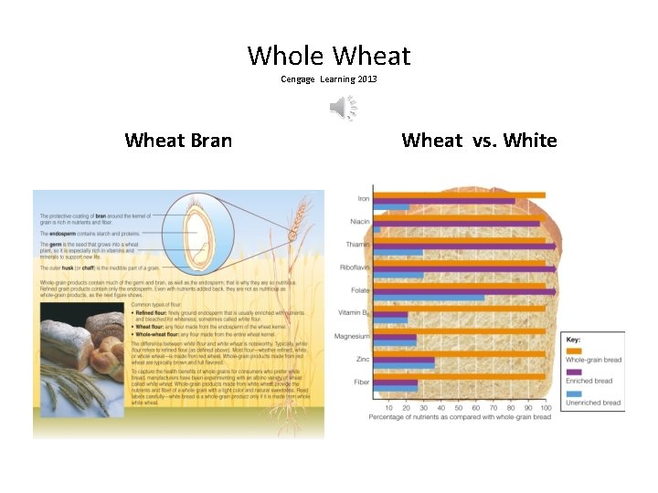 Whole Wheat Cengage Learning 2013 Wheat Bran Wheat vs. White 