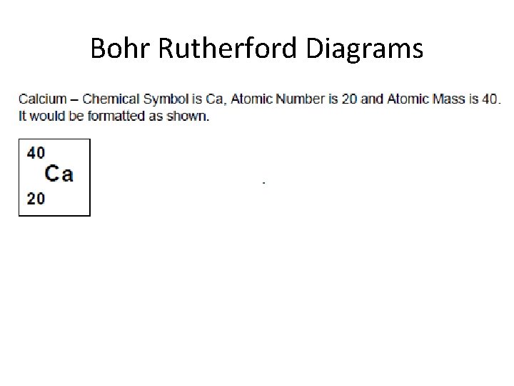 Bohr Rutherford Diagrams 
