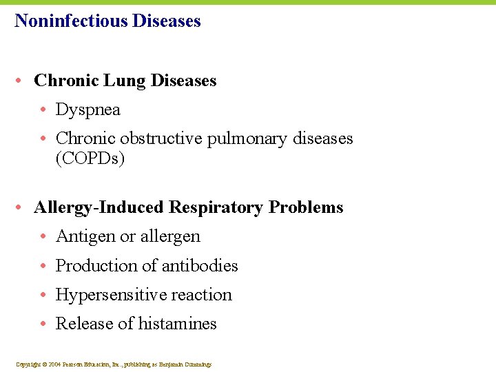 Noninfectious Diseases • Chronic Lung Diseases • Dyspnea • Chronic obstructive pulmonary diseases (COPDs)