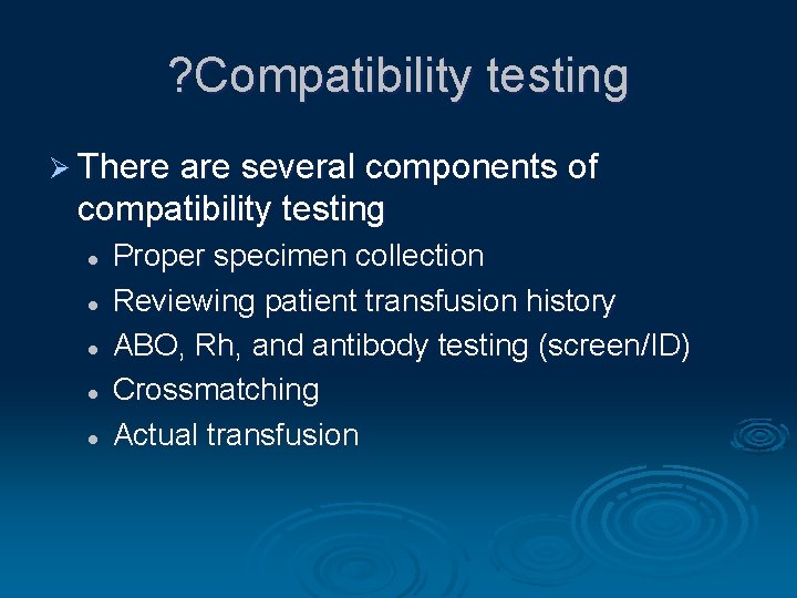 ? Compatibility testing Ø There are several components of compatibility testing l l l