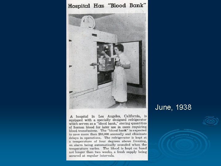 June, 1938 