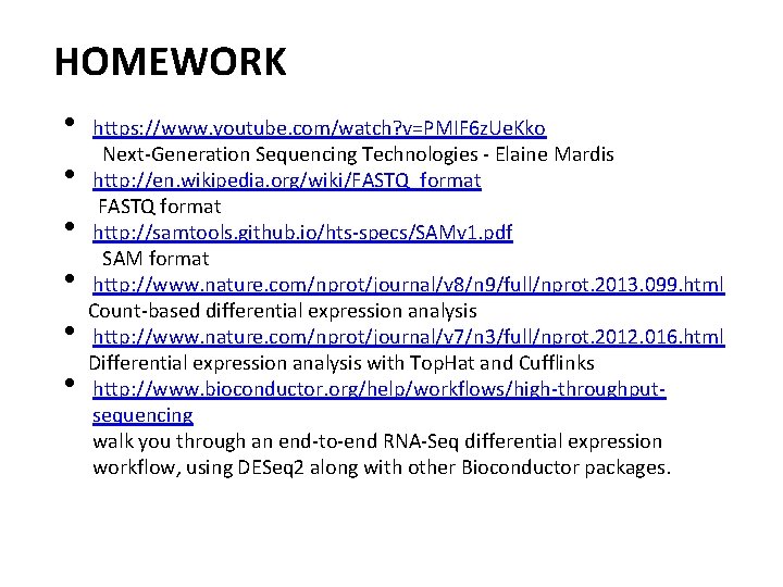 HOMEWORK • • • https: //www. youtube. com/watch? v=PMIF 6 z. Ue. Kko Next-Generation