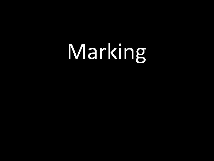 Marking 