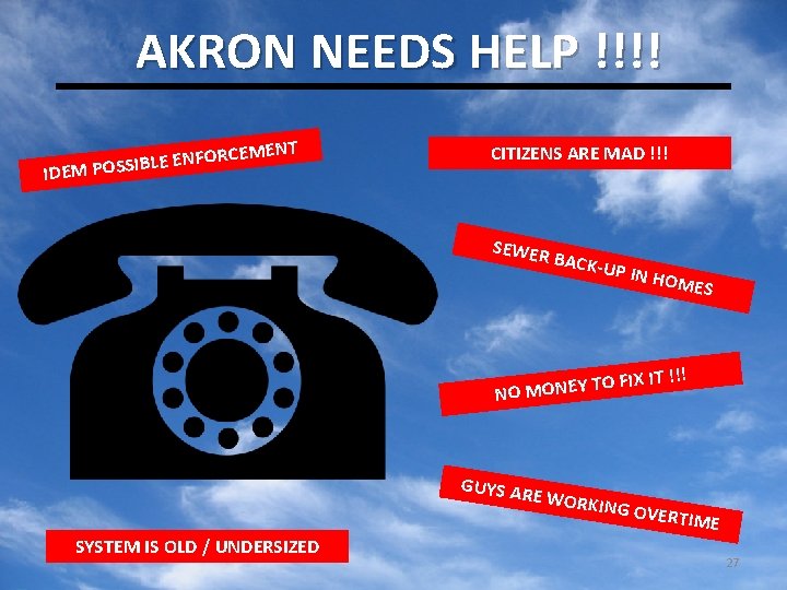 AKRON NEEDS HELP !!!! FOR N E E L B I S S O