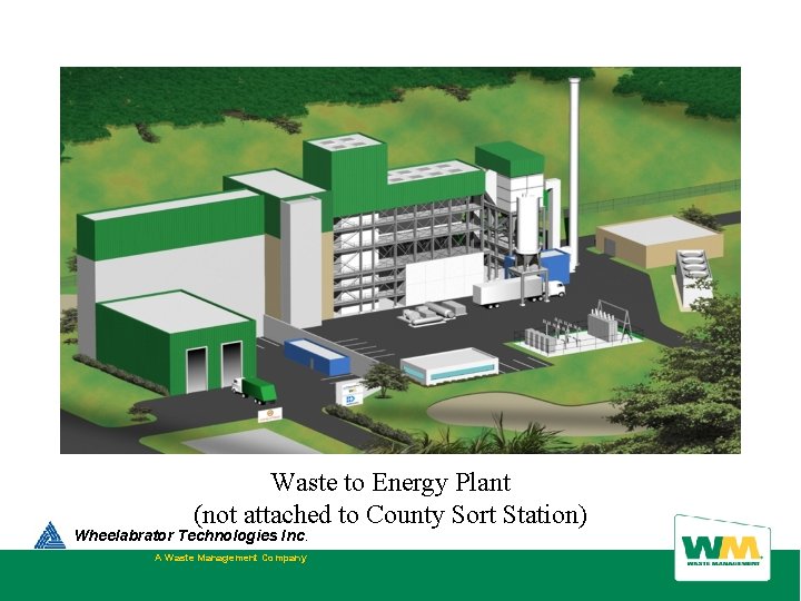 Waste to Energy Plant (not attached to County Sort Station) Wheelabrator Technologies Inc. A