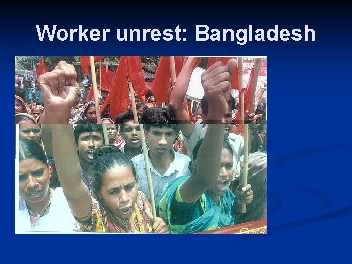 Worker unrest: Bangladesh 