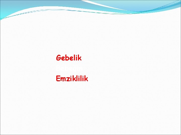  Gebelik Bebeğin Emziklilik 