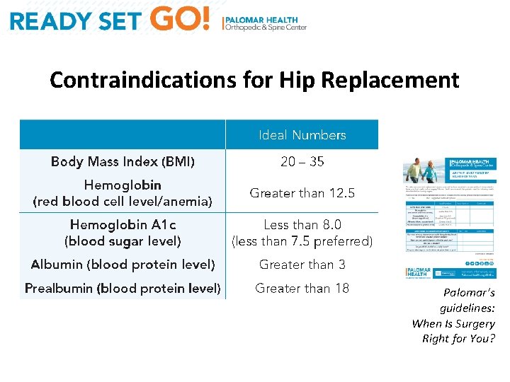 Contraindications for Hip Replacement Palomar’s guidelines: When Is Surgery Right for You? 