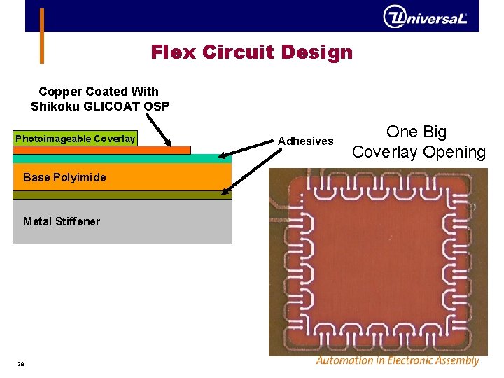 Flex Circuit Design Copper Coated With Shikoku GLICOAT OSP Photoimageable Coverlay Base Polyimide Metal
