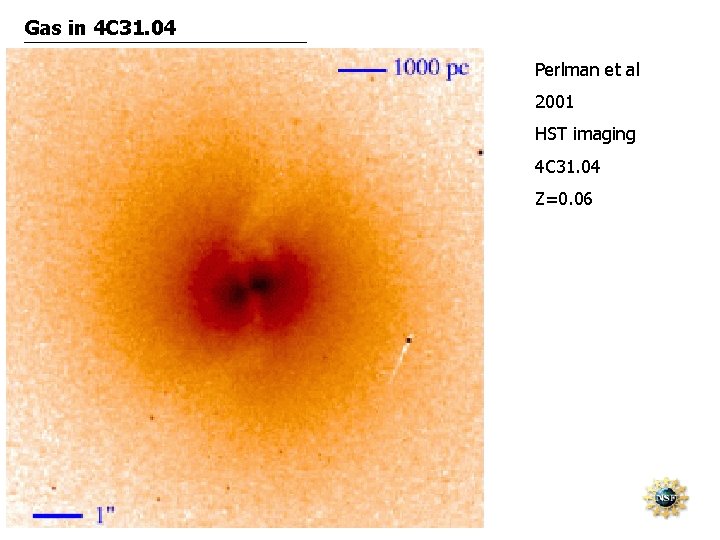 Gas in 4 C 31. 04 Perlman et al 2001 HST imaging 4 C