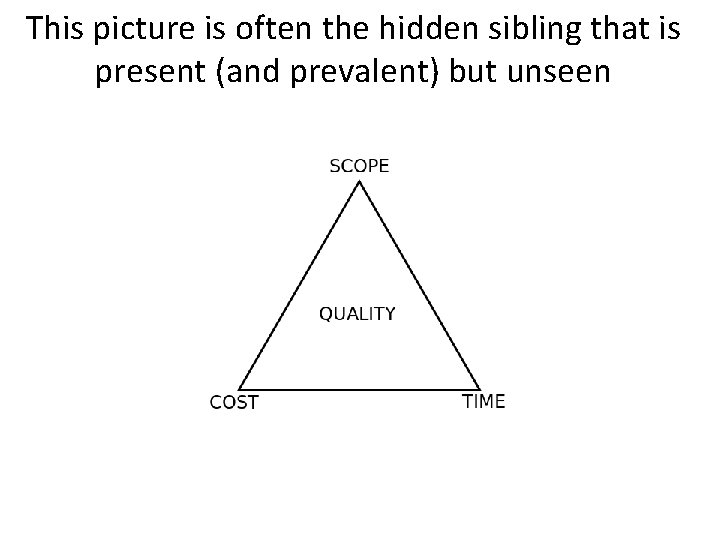This picture is often the hidden sibling that is present (and prevalent) but unseen
