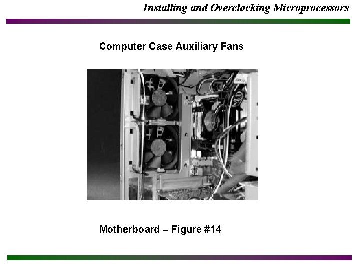 Installing and Overclocking Microprocessors Computer Case Auxiliary Fans Motherboard – Figure #14 Installing and Overclocking Microprocessors Computer Case Auxiliary Fans Motherboard – Figure #14
