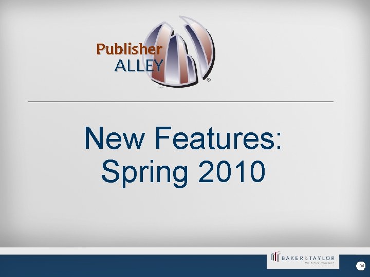 Publisher ALLEY New Features: Spring 2010 04 