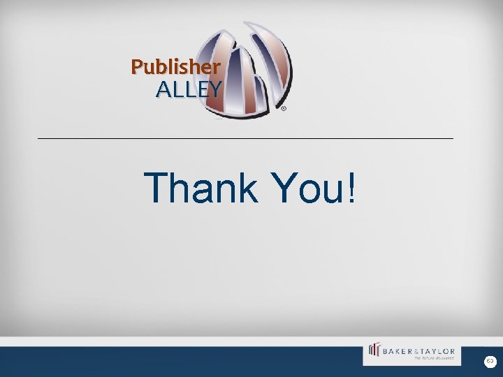 Publisher ALLEY Thank You! 53 