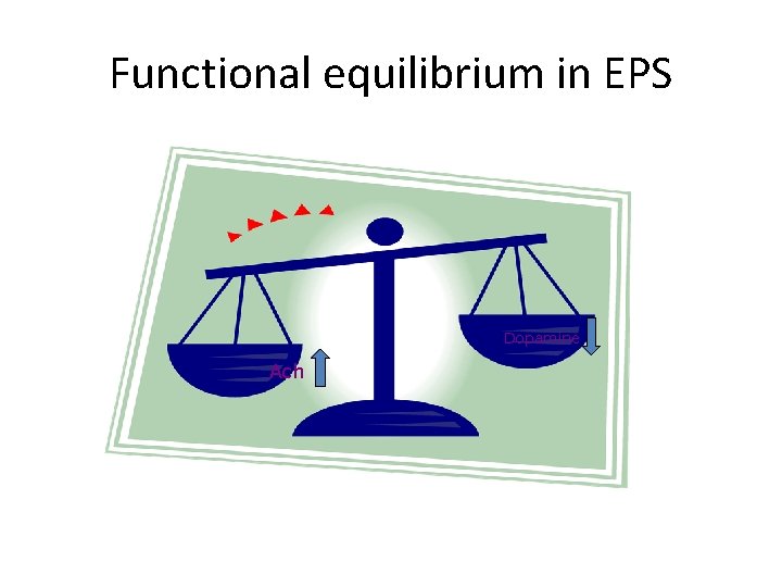 Functional equilibrium in EPS Dopamine Ach 
