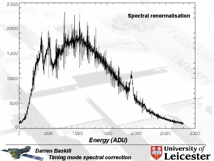 Spectral renormalisation Energy (ADU) Darren Baskill Timing mode spectral correction 