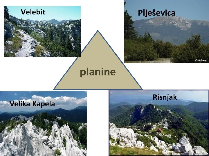 Plješevica Velebit planine Velika Kapela Risnjak 