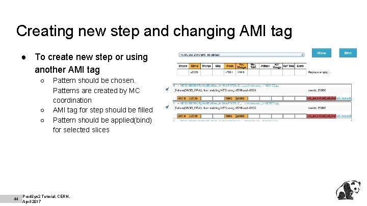 Creating new step and changing AMI tag ● To create new step or using