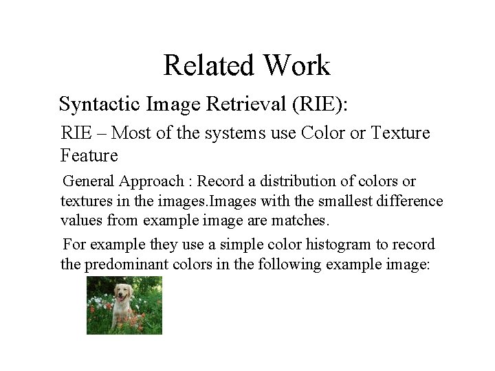 A Hierarchical Framework for ContentBased Image Retrieval Dipti