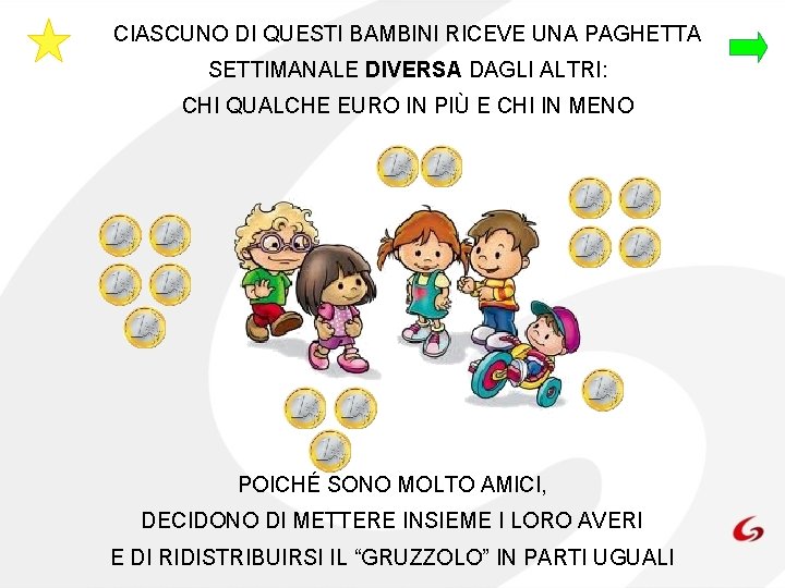 CIASCUNO DI QUESTI BAMBINI RICEVE UNA PAGHETTA SETTIMANALE DIVERSA DAGLI ALTRI: CHI QUALCHE EURO