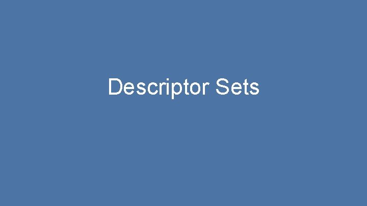 Descriptor Sets 