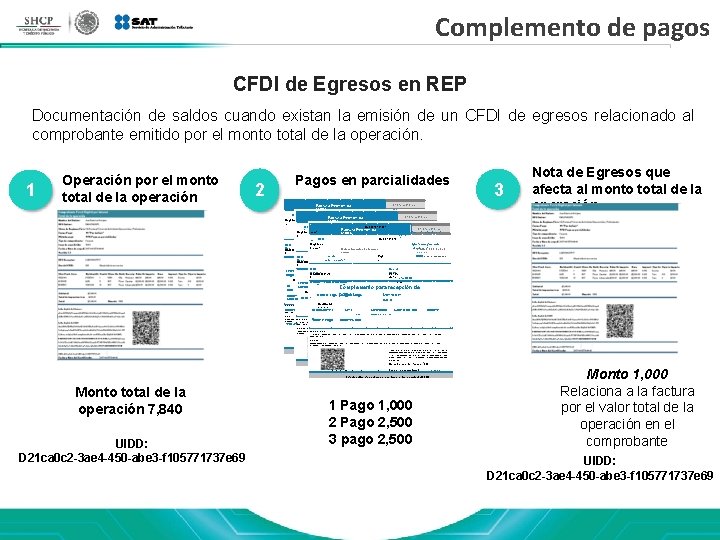 Complemento de pagos CFDI de Egresos en REP Documentación de saldos cuando existan la