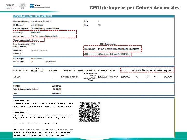 Complemento de pagos CFDI de Ingreso por Cobros Adicionales 