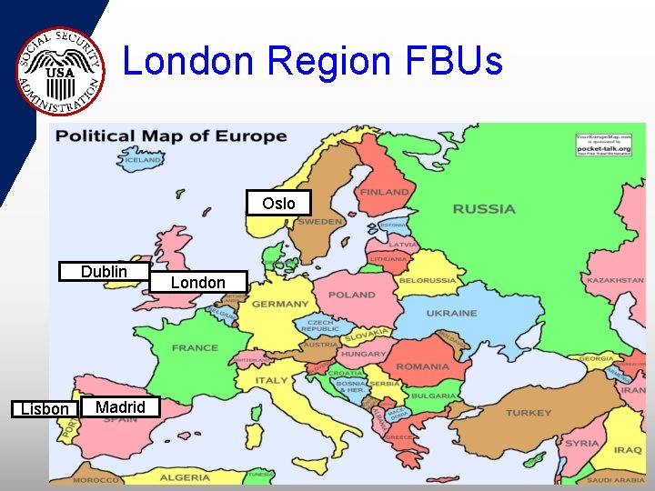 London Region FBUs Oslo Dublin Lisbon Madrid London 