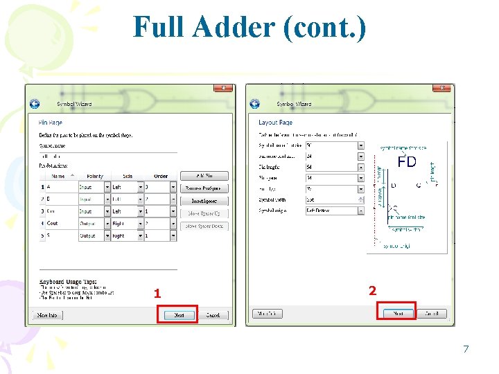 Full Adder (cont. ) 1 2 7 Full Adder (cont. ) 1 2 7