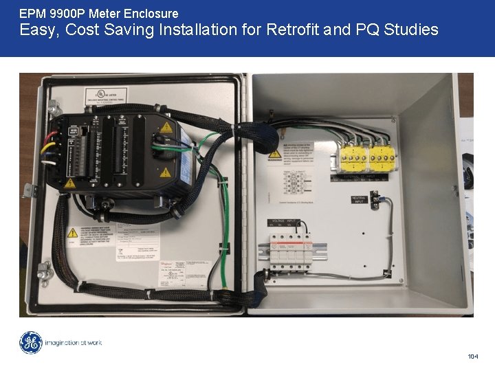 EPM 9900 P Meter Enclosure Easy, Cost Saving Installation for Retrofit and PQ Studies