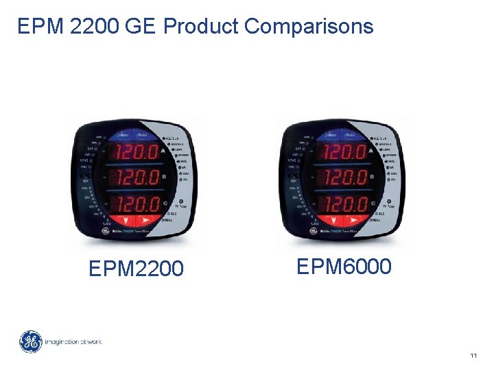 EPM 2200 GE Product Comparisons EPM 2200 EPM 6000 11 
