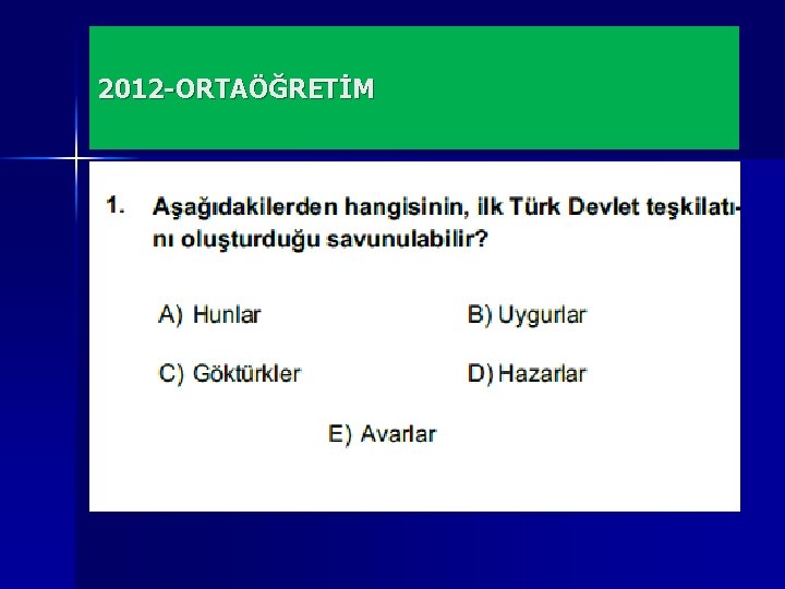 2012 -ORTAÖĞRETİM 