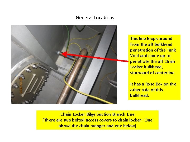 General Locations This line loops around from the aft bulkhead penetration of the Tank