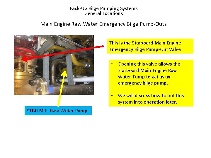 Bilge Pumping Systems General Locations Bilge Pumping Systems
