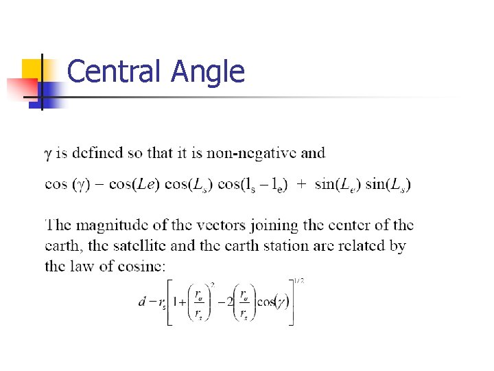 Central Angle 