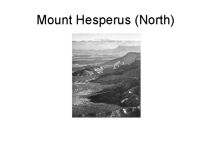 Mount Hesperus (North) 