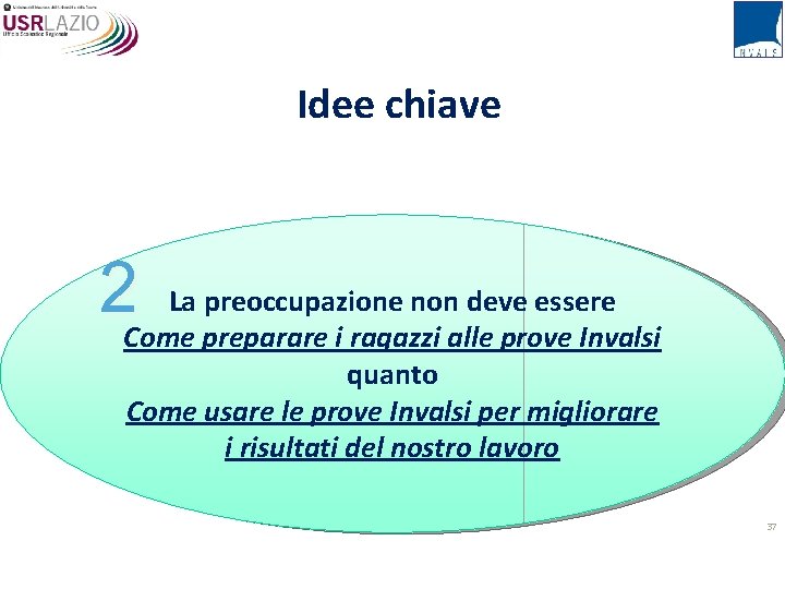 Idee chiave 2 Come. La preoccupazione non deve essere preparare i ragazzi alle prove