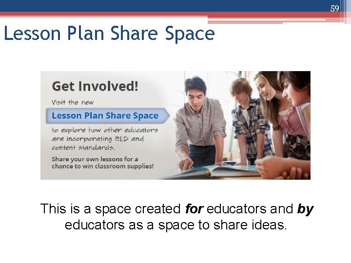 59 Lesson Plan Share Space This is a space created for educators and by